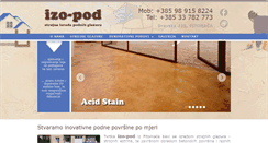 Desktop Screenshot of izo-pod.hr